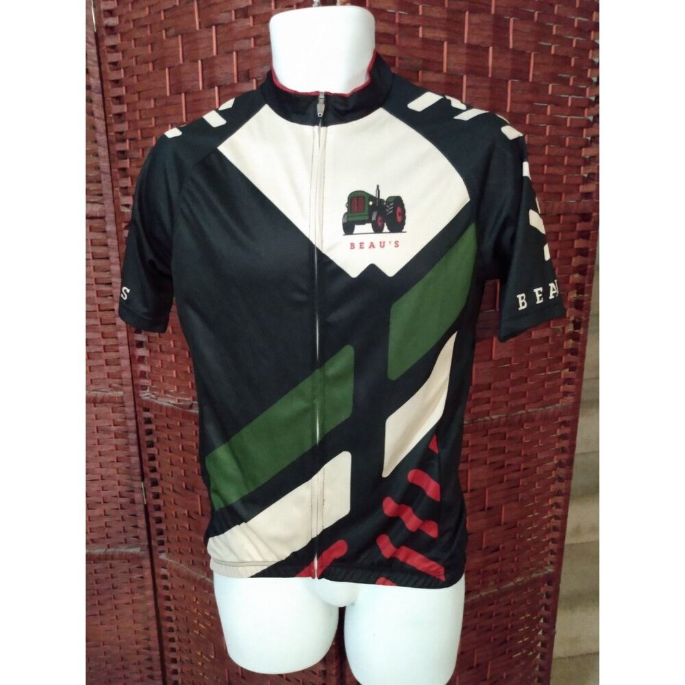 Women's Beau's Beer Cycling Jersey Size XL Full Zip Shirt